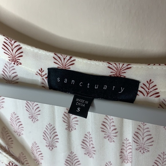 Sanctuary BOHO bell sleeve Blouse size S - Picture 4 of 7